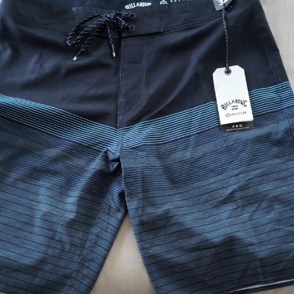 Billabong Men's Black and Blue Swim Shorts